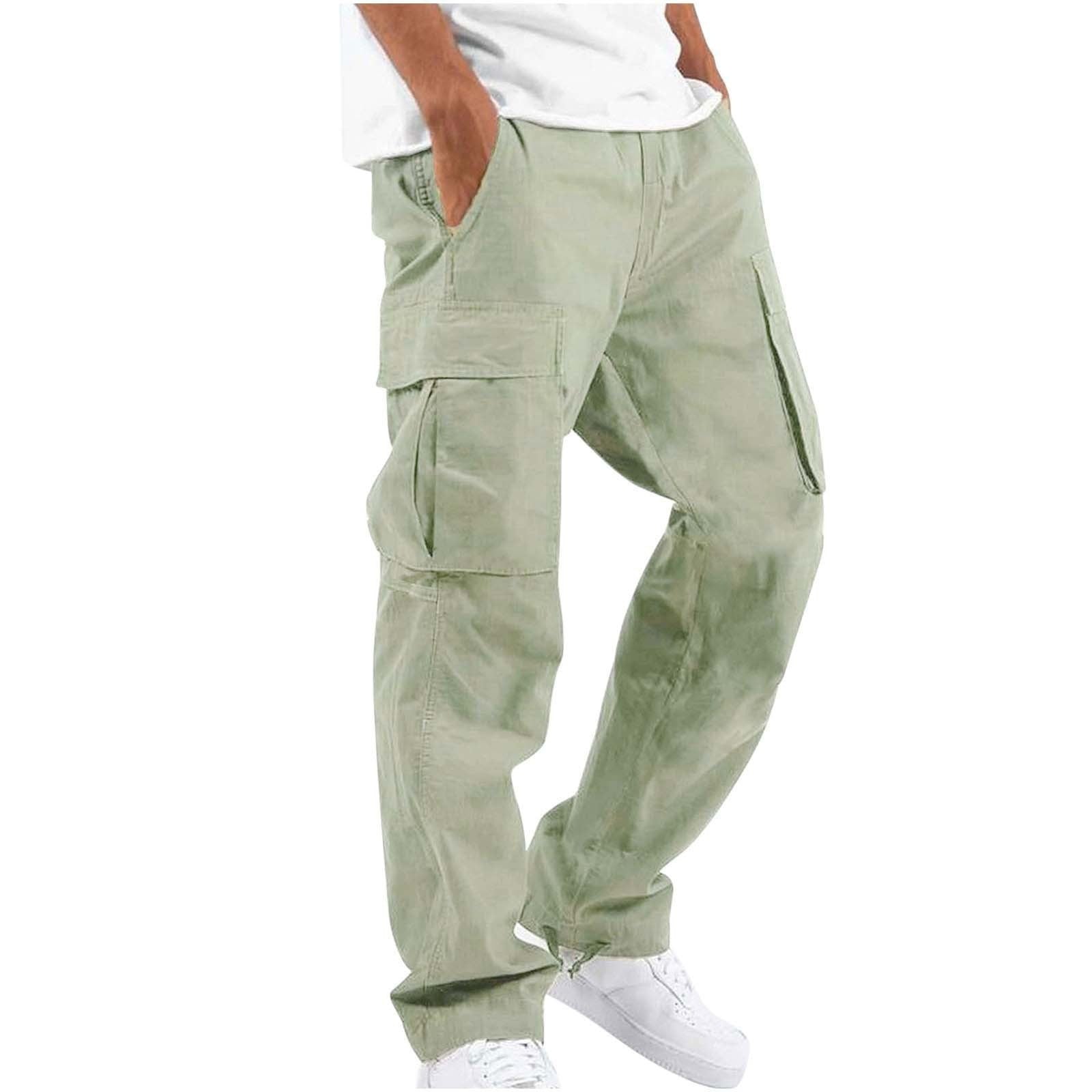 Men's Workwear Drawstring Multi-pocket Casual Pants apparel & accessories