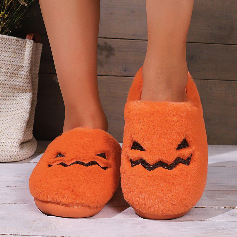 Cute Halloween Pumpkin Slippers halloween