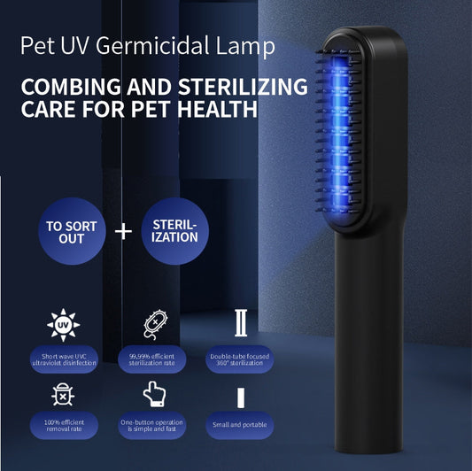 Pet Deodorant UV Cat Moss Detection Light Comb Pet Comb
