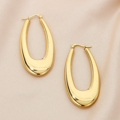 Stainless Steel Hinged Hoop Earrings apparel & accessories