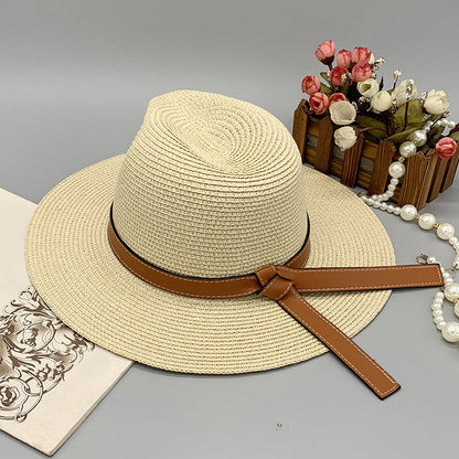 Wide Brim Paper Braided Hat Accessories for women