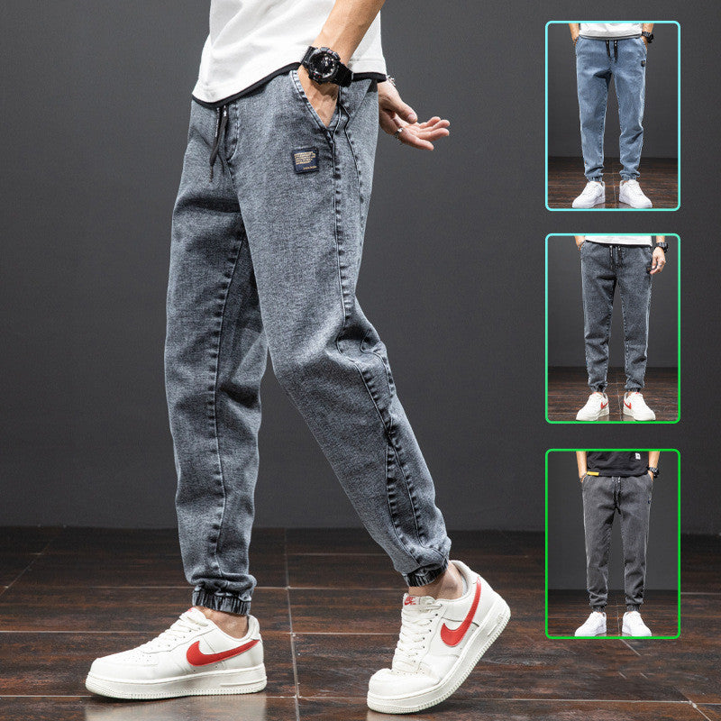 Cotton Trousers Micro-elastic Spot Denim Men's Clothing apparel & accessories