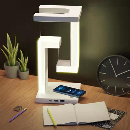 Creative Smartphone Wireless Charging Suspension Table Lamp Balance Lamp Floating For Home Bedroom HOME