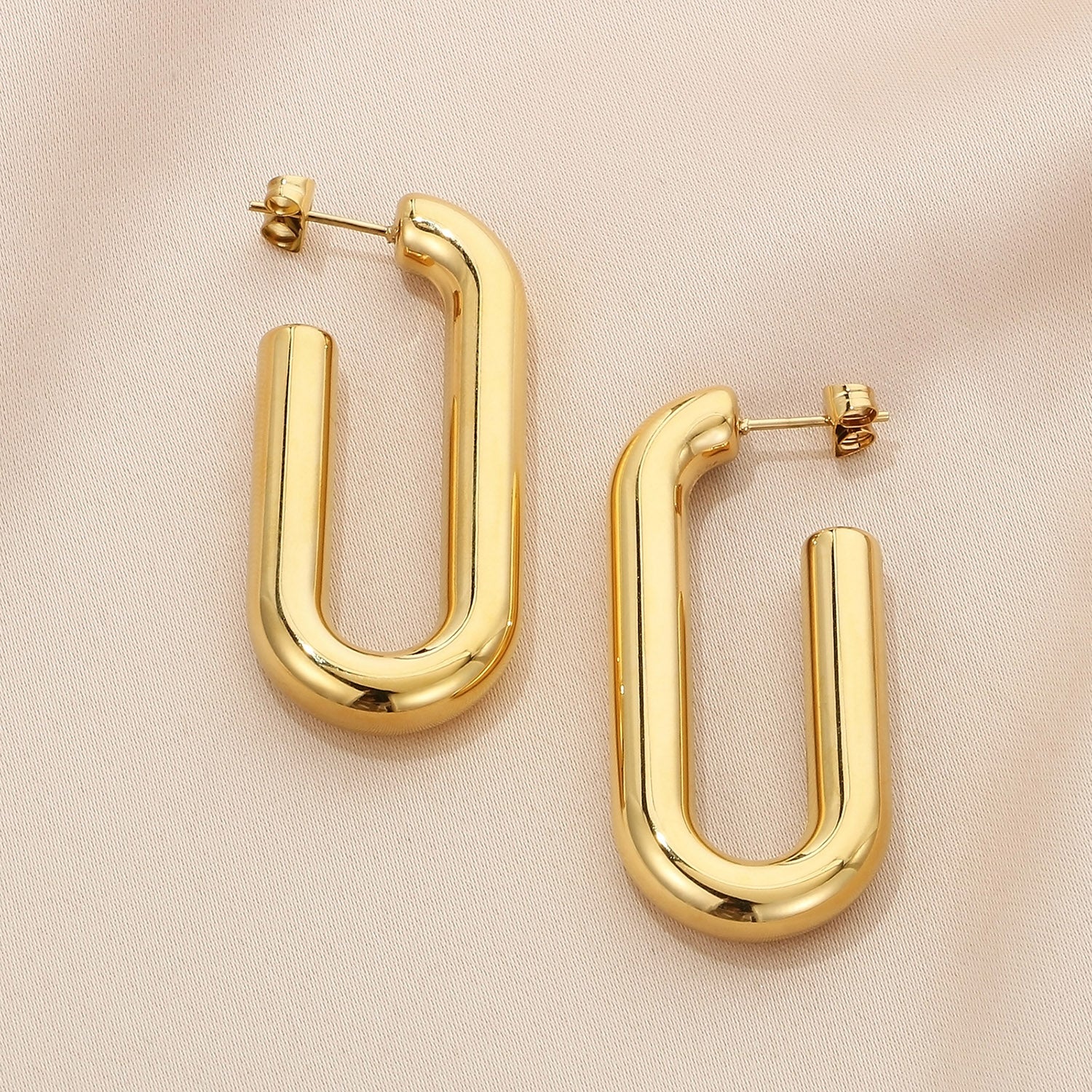 Stainless Steel Hinged Hoop Earrings apparel & accessories