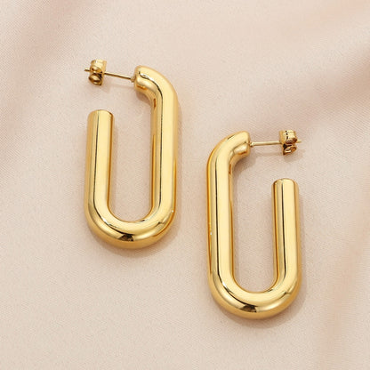 Stainless Steel Hinged Hoop Earrings apparel & accessories