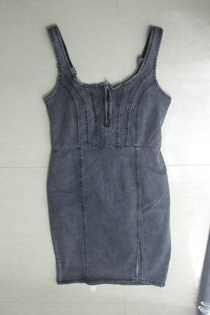 Fashion Sling Split Stretch Denim Dress apparel & accessories