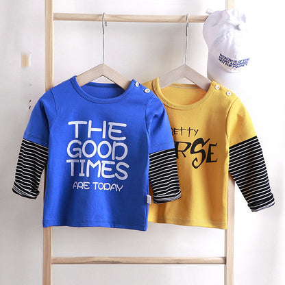 Children's Long-sleeved T-shirt Cotton Single Top apparels & accessories