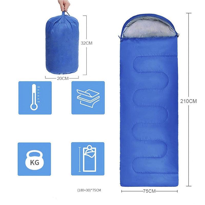 Envelope Outdoor Camping Winter Sleeping Bag fitness & Sports