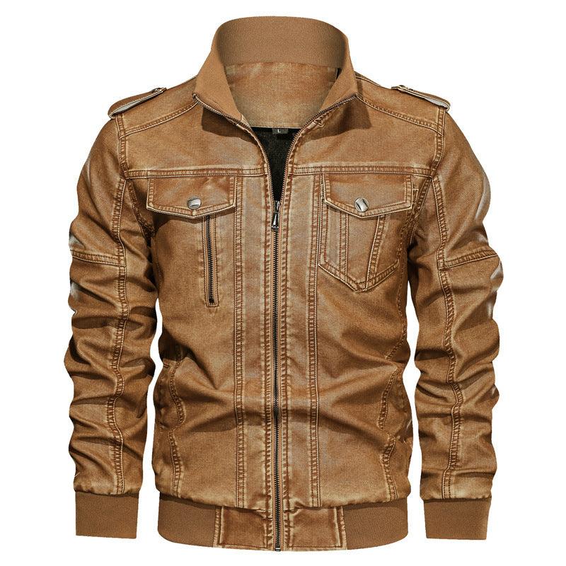 European And American Style Men's Pu Leather Coat Winter clothes for men