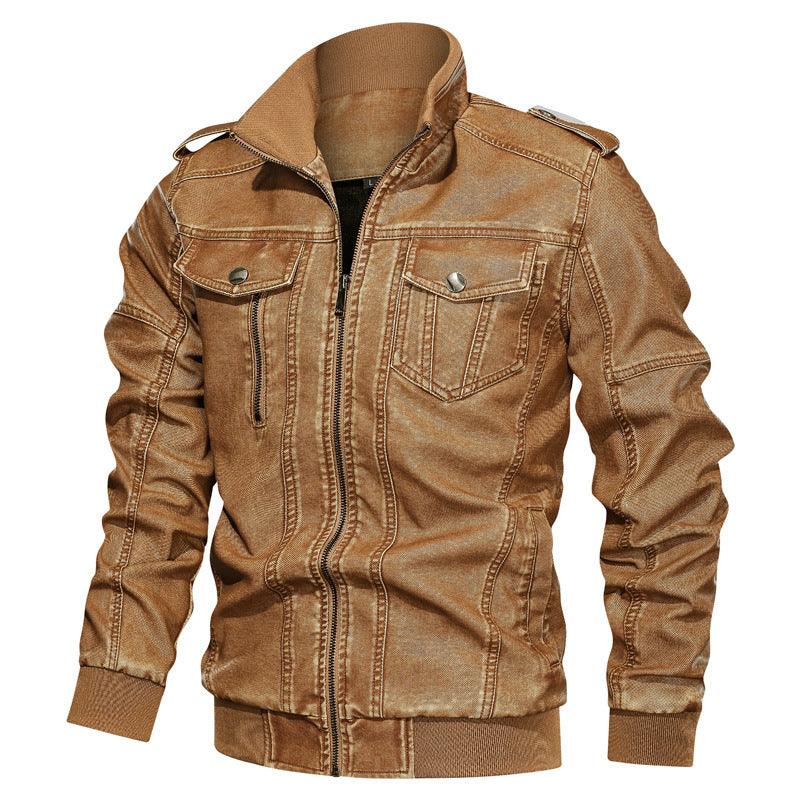 Men's Pu Leather Coat Winter clothes for men