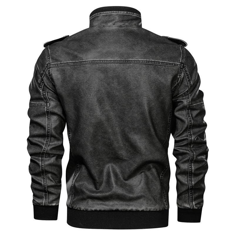 Men's Pu Leather Coat Winter clothes for men