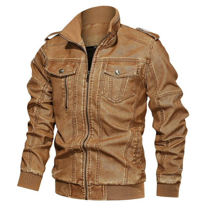 European And American Style Men's Pu Leather Coat Winter clothes for men