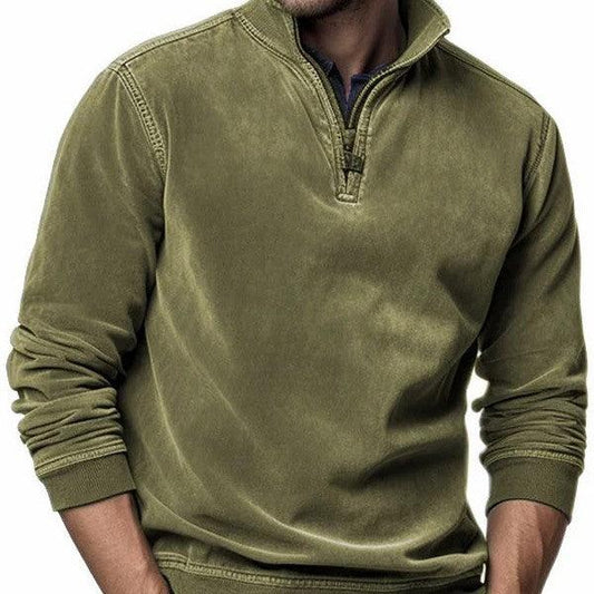 European Half Zip Sweaters With Ethnic Style Winter clothes for men