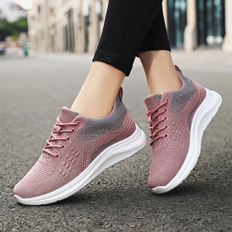 Lace-up Sneakers Light Breathable Flats Shoes Shoes & Bags