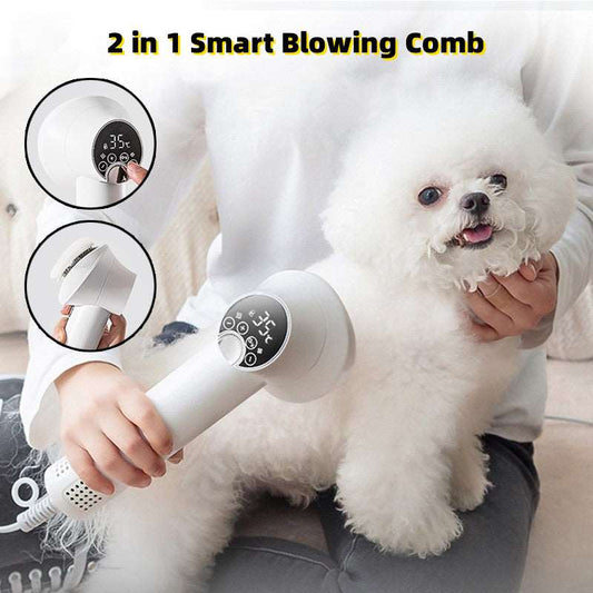 Pet Hair Dryer low & Comb Hair Dryer