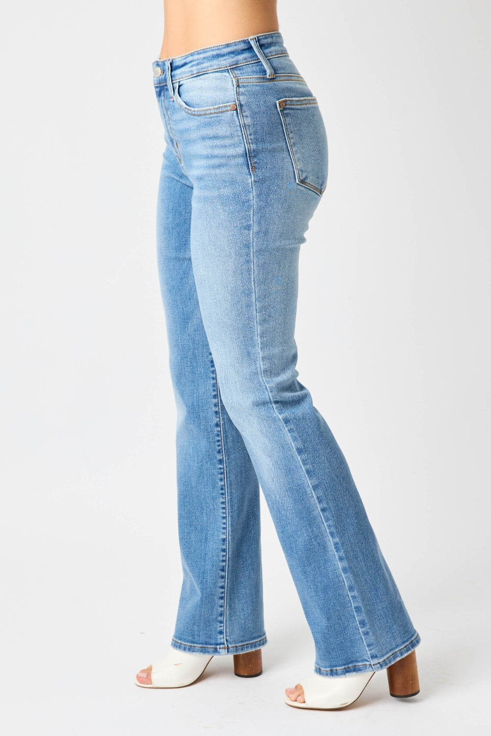 Judy Blue Full Size High Waist Straight Jeans Bottom wear