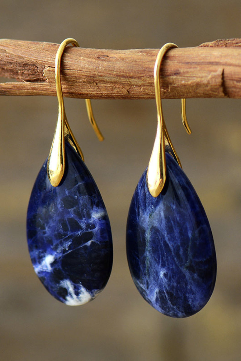 Natural Stone Teardrop Earrings apparel & accessories