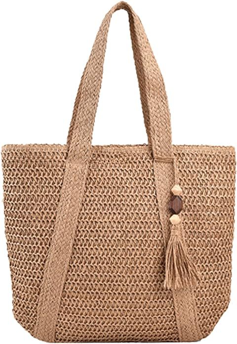 Beach Weaving Tassel Women's Straw Handbag apparel & accessories