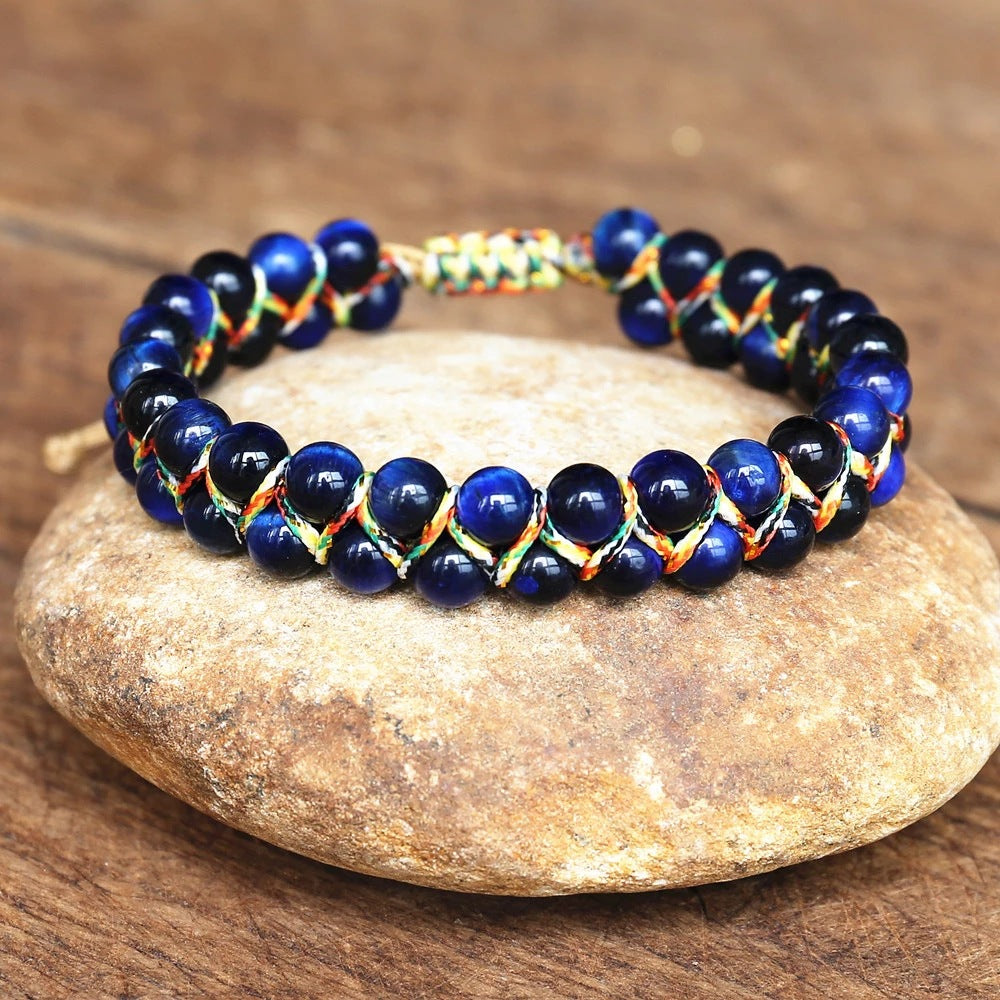 Hand-woven Adjustable Tiger-eye Bracelet Jewelry