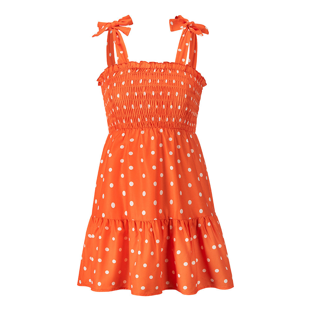 Dress Sexy Polka Dot Print Suspender Skirt apparel & accessories