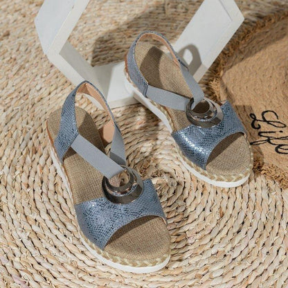 Women's Wedge Peep Toe Casual Sandals Shoes & Bags