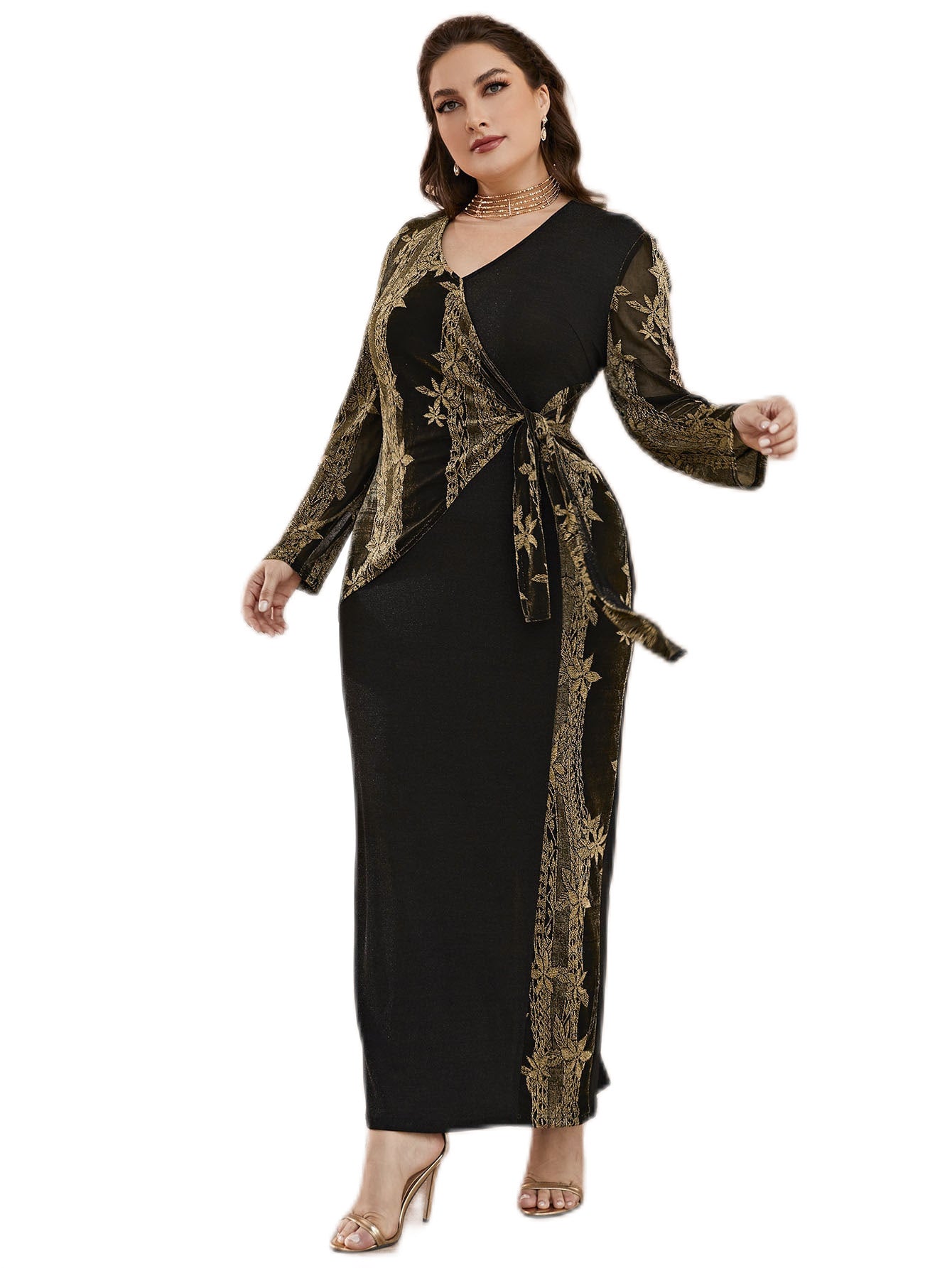 Fashion Print Ladies Plus Size Dress Dresses & Tops