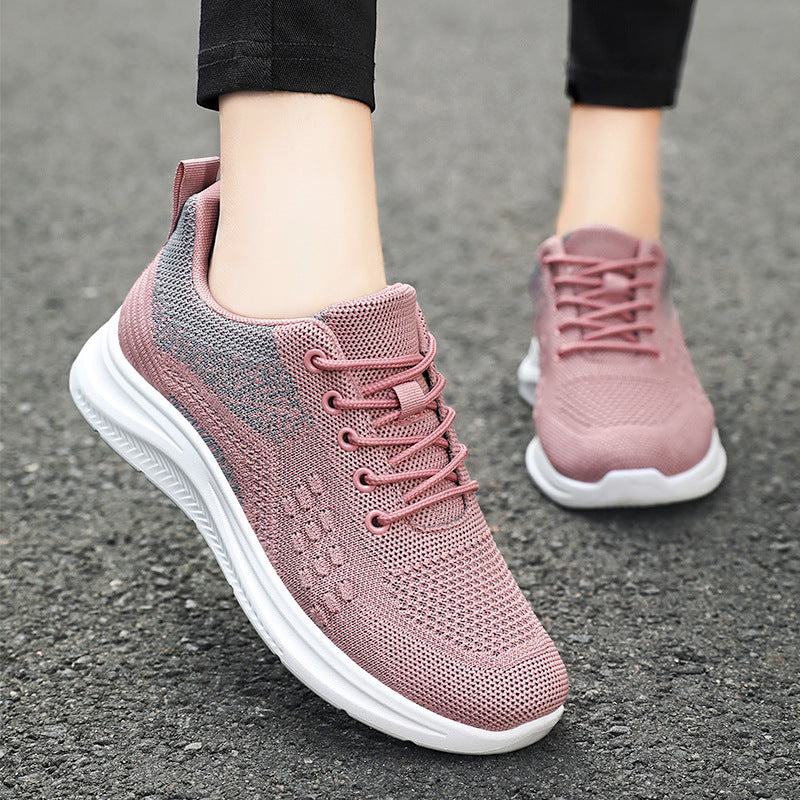 Lace-up Sneakers Light Breathable Flats Shoes Shoes & Bags