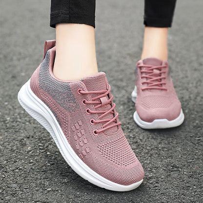 Lace-up Sneakers Light Breathable Flats Shoes Shoes & Bags