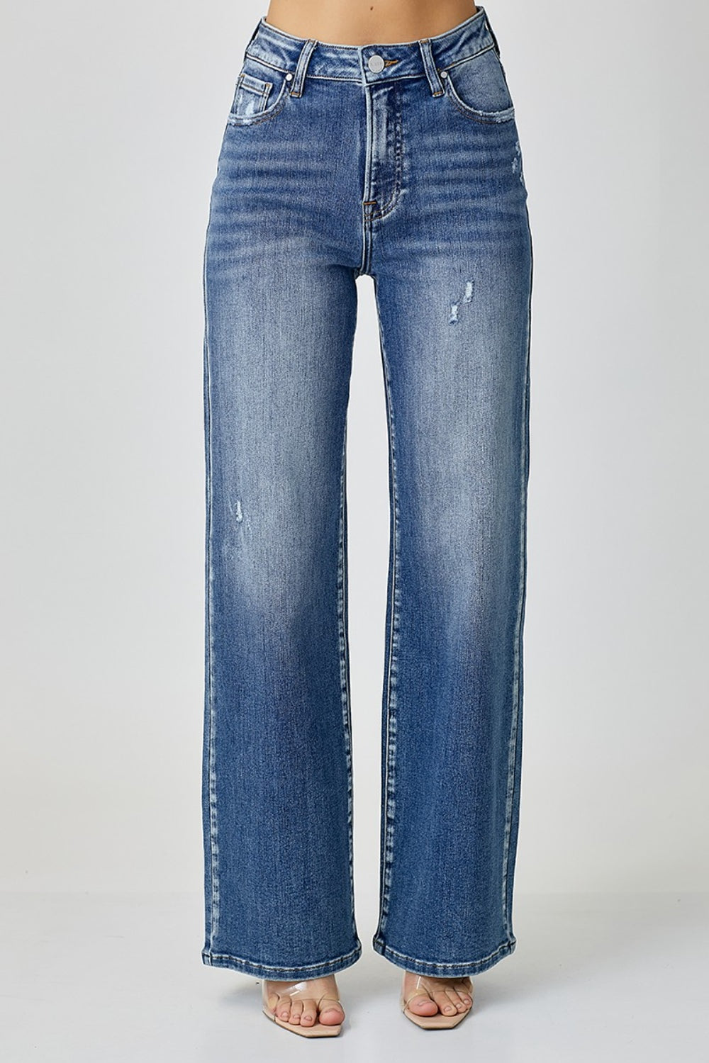 RISEN High Waist Wide Leg Jeans apparel & accessories