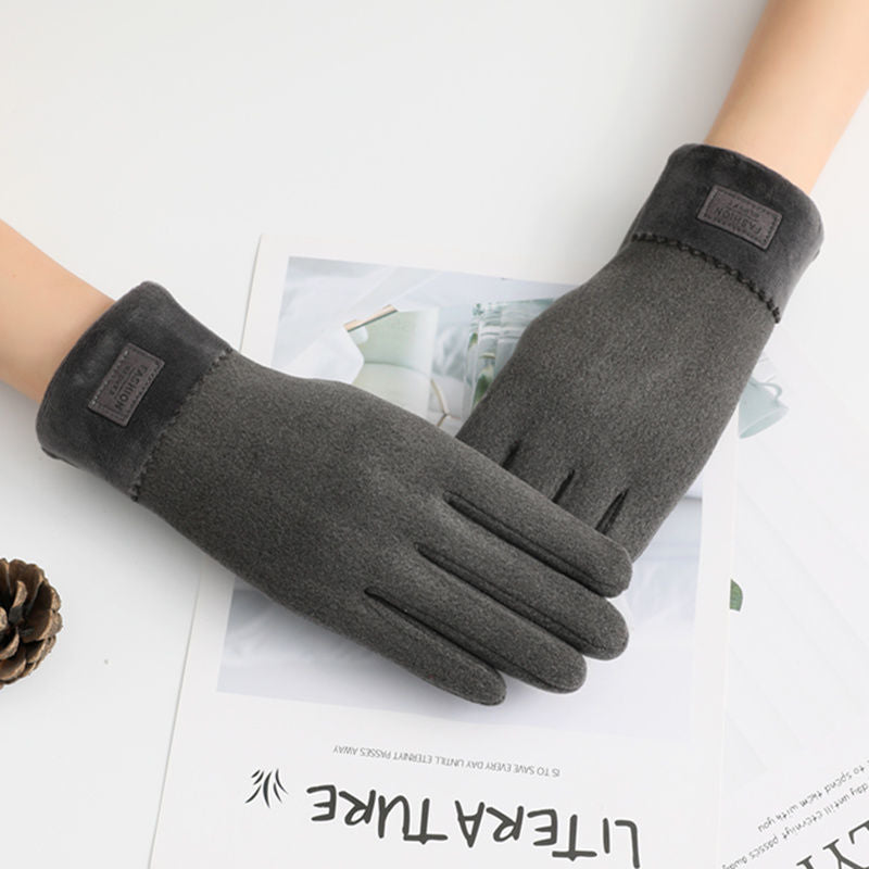 Women's Winter Thickened Touch Screen Warm Gloves apparels & accessories