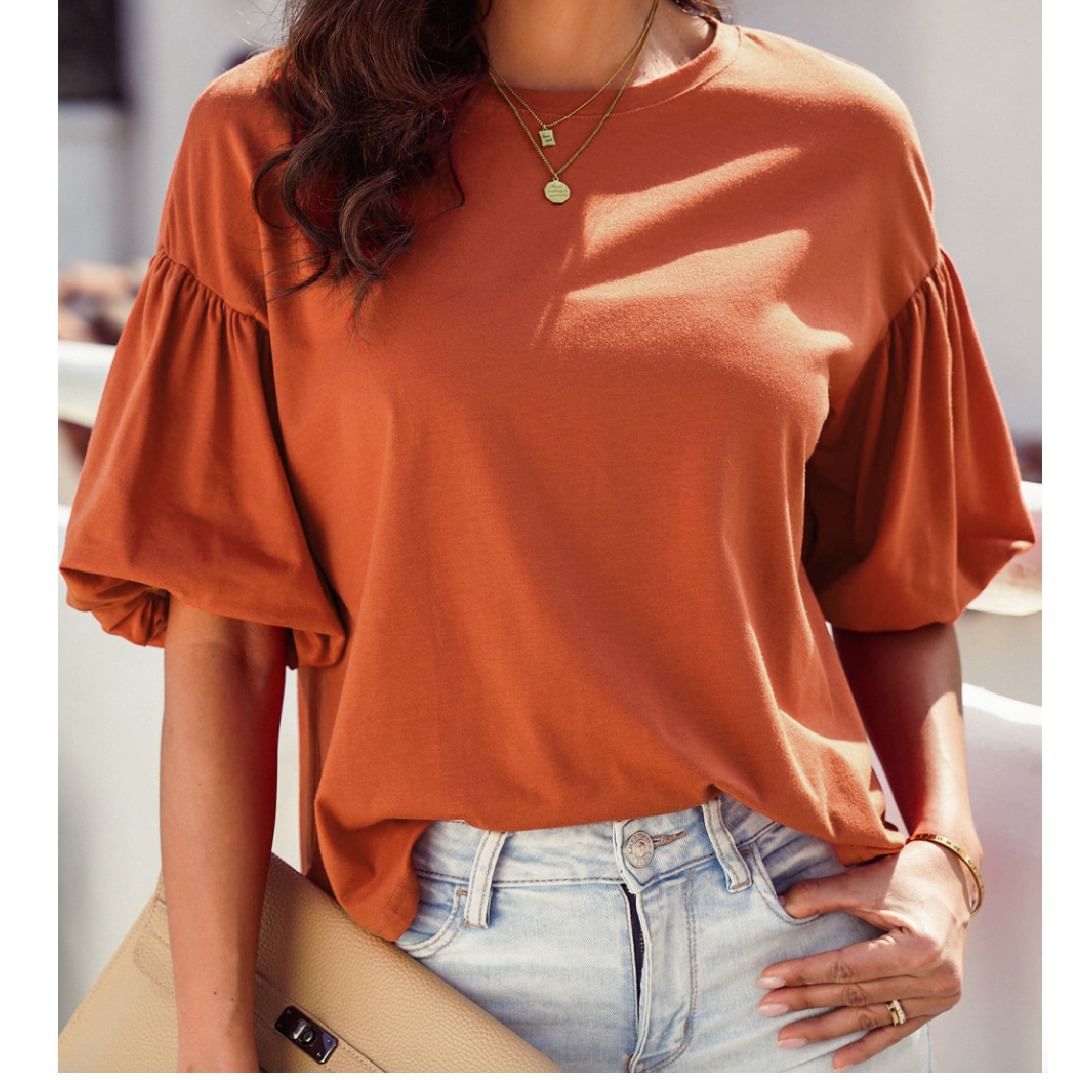 Women's Puff Sleeve T-shirt apparel & accessories