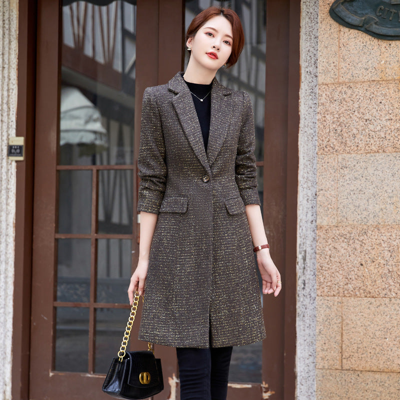 Women's Black Trench Coat Mid-length apparels & accessories