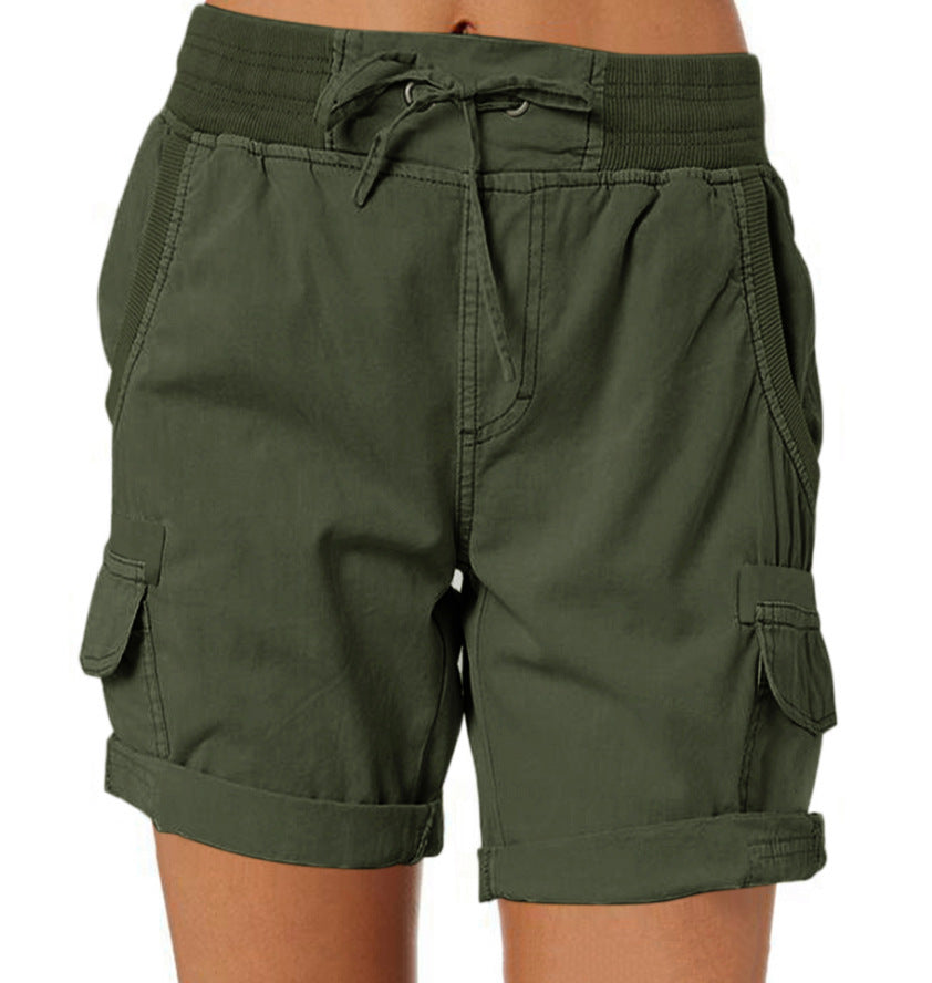 Women's Casual High Waist Cargo Shorts apparel & accessories