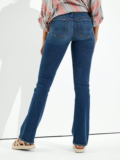 Buttoned Straight Jeans with Pockets Bottom wear