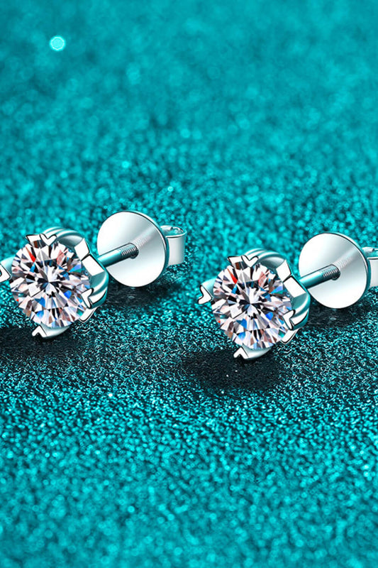 Good Day In My Mind Moissanite Stud Earrings apparel & accessories