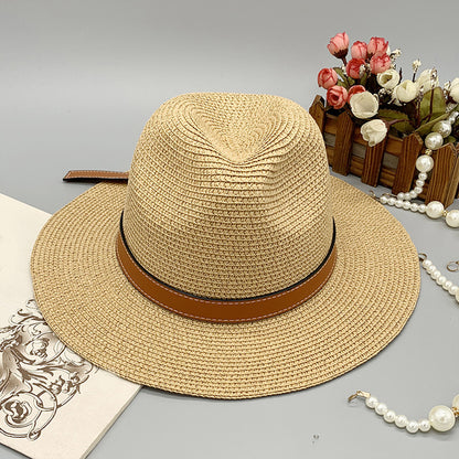 Wide Brim Paper Braided Hat Accessories for women