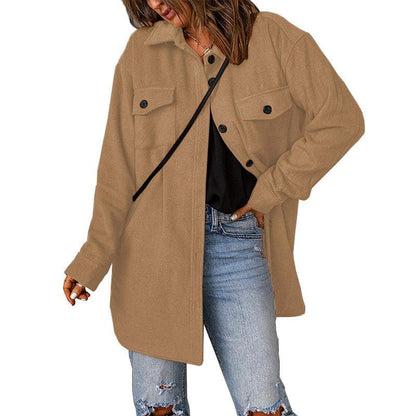 Fashion Casual Woolen Coat Women winter clothes for women