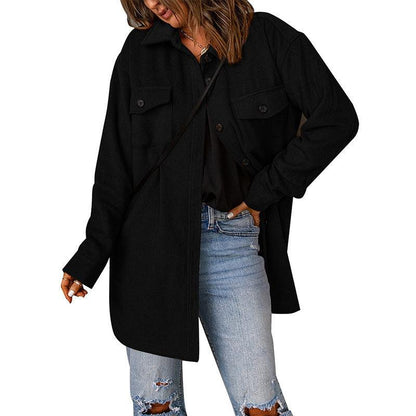 Fashion Casual Woolen Coat Women winter clothes for women