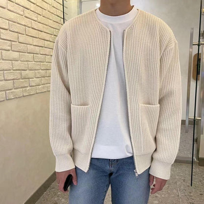 Fashion Trendy Knitted Cardigan Men's Sweater Winter clothes for men