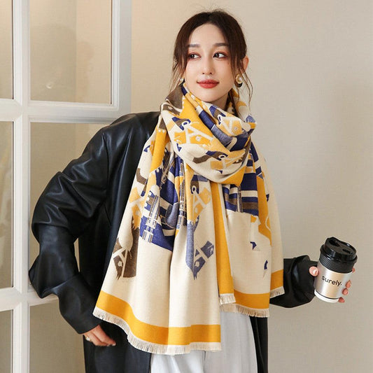 Fashionable Cashmere Long Student Warm Scarf scarves, Shawls & Hats