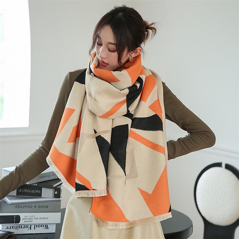 Fashionable Cashmere Long Student Warm Scarf scarves, Shawls & Hats