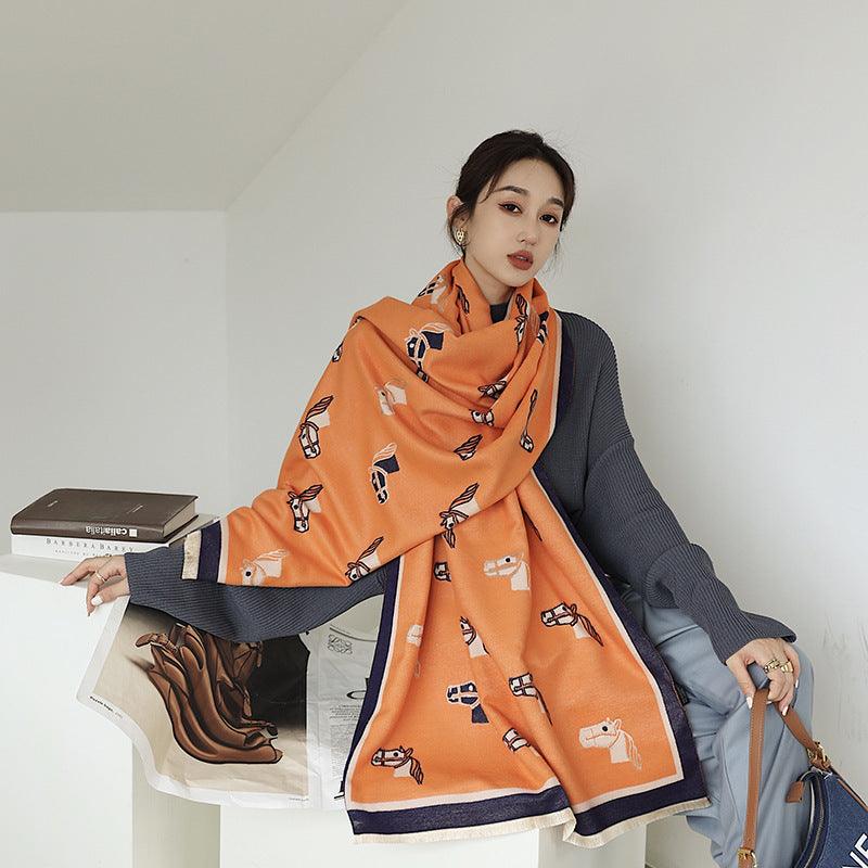 Fashionable Cashmere Long Warm Scarf scarves, Shawls & Hats