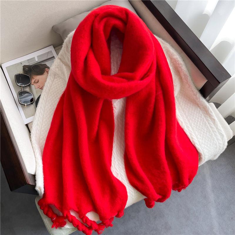 Fashionable Cashmere Scarf With Tassels scarves, Shawls & Hats