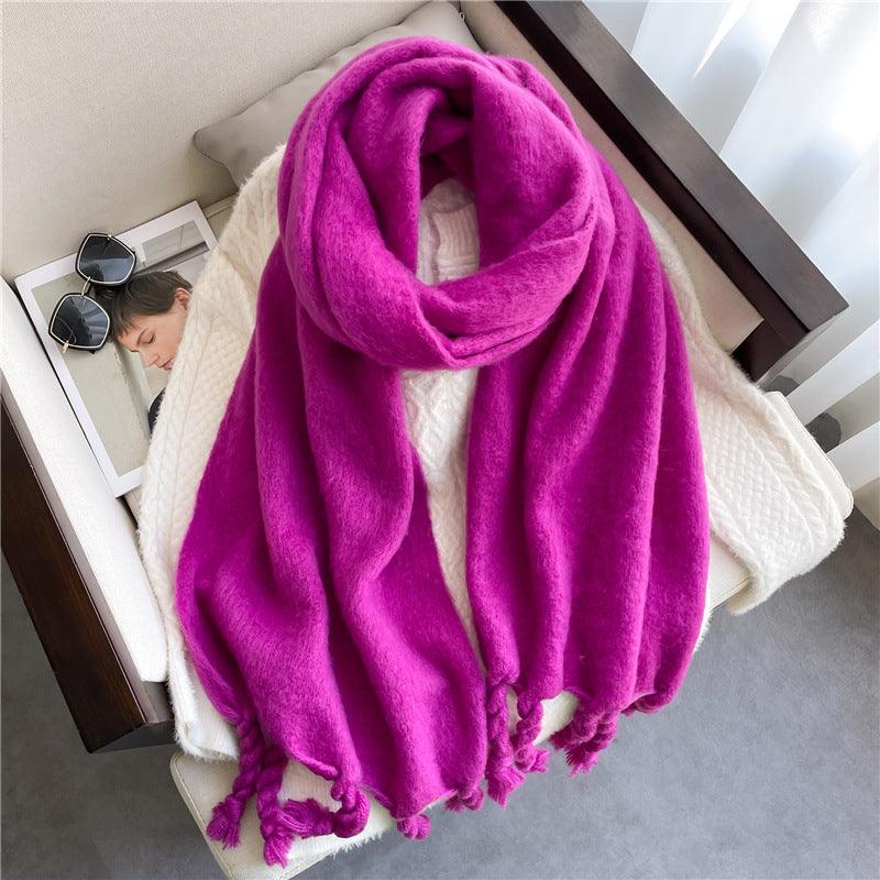 Fashionable Cashmere Scarf With Tassels scarves, Shawls & Hats