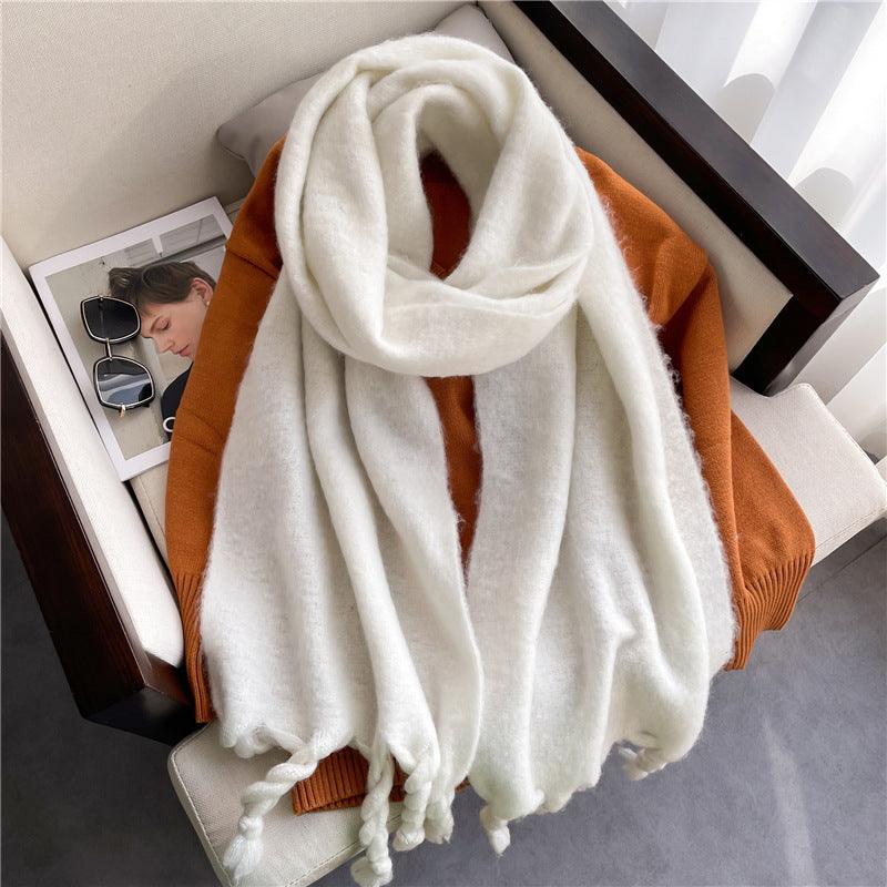 Fashionable Cashmere Scarf With Tassels scarves, Shawls & Hats