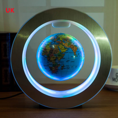 Round LED World Map Floating Globe Magnetic Levitation Light Anti Gravity Magic Gadgets