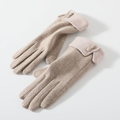 Women's Outdoor Warm Gloves With Thickened Cashmere apparels & accessories