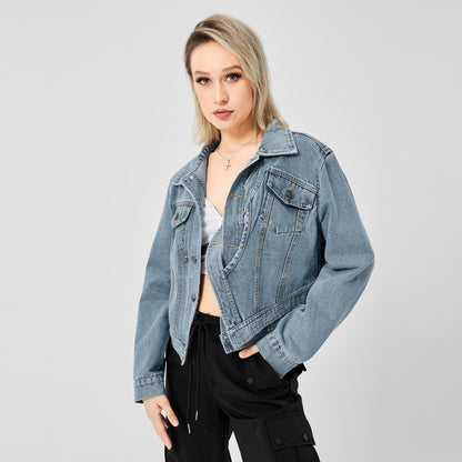 Women's Denim Long Sleeve Jacket apparels & accessories