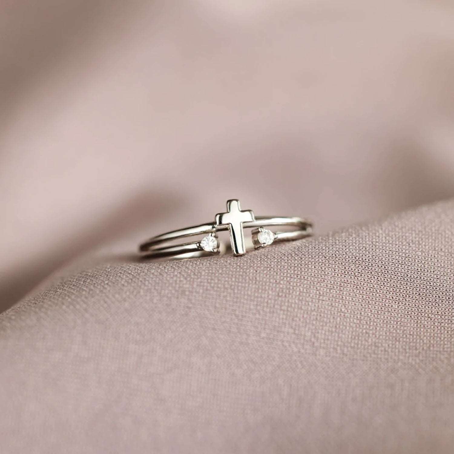 925 Sterling Silver Cross Ring apparel & accessories