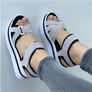 Bandage Design Shoes Women Platform Sandals Summer Shoes & Bags